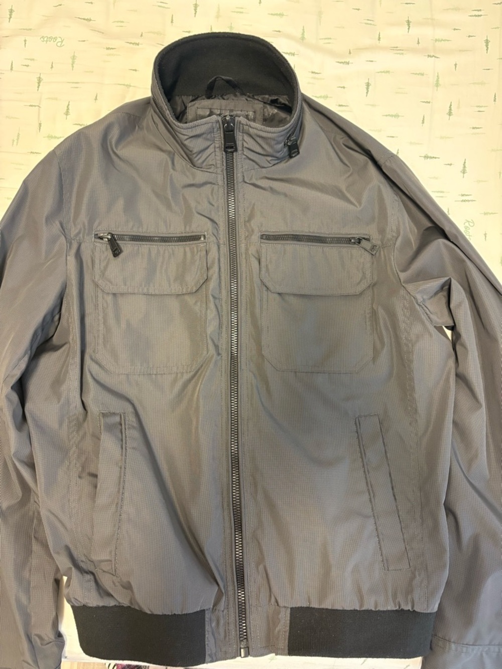 Calvin Klein Men's Light Gray Bomber Jacket